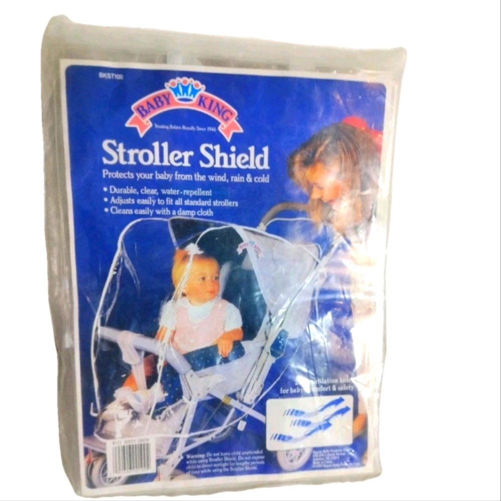Stroller Shield - Clear Baby King Stroller Shield is a rain cover